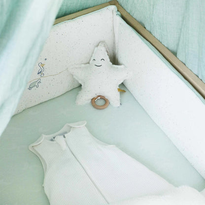 Gigoteuse naissance 0 mois - Velours côtelé blanche - 3kg7