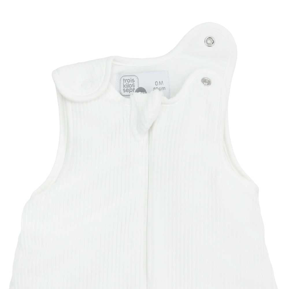 Gigoteuse naissance 0 mois - Velours côtelé blanche - 3kg7