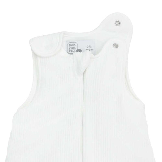 Gigoteuse naissance 0 mois - Velours côtelé blanche - 3kg7