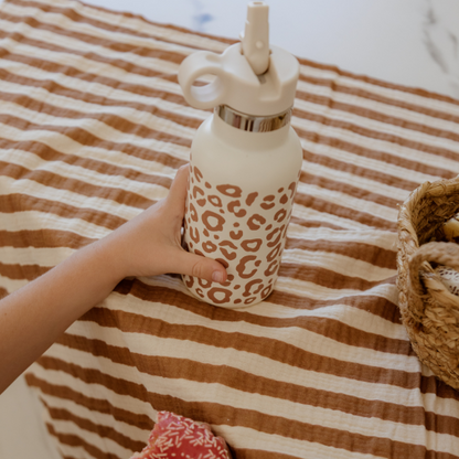 Gourdes 350ml - beige léo marron