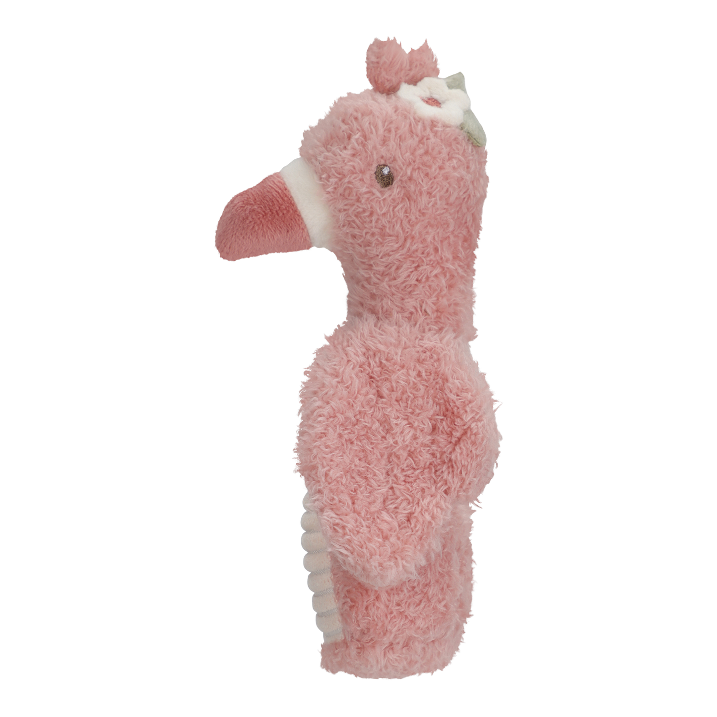 Hochet peluche flamant rose - safari