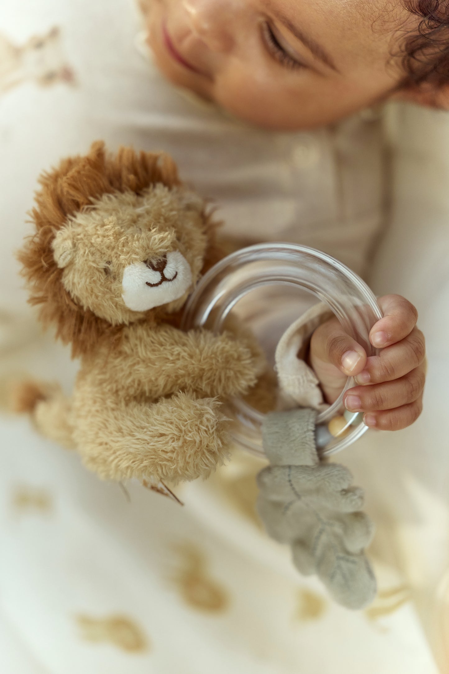 Anneau hochet lion - safari
