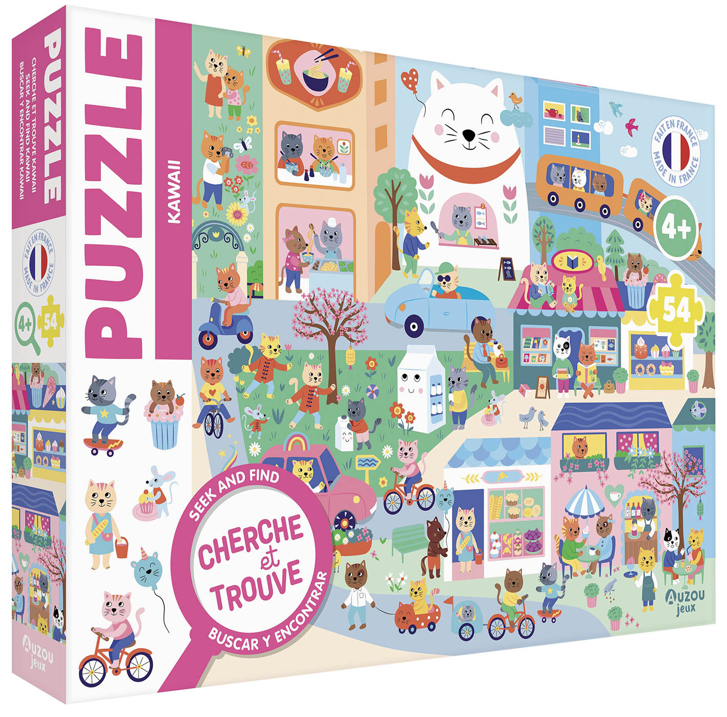 Puzzle 54 pièces - Cherche et trouve - Auzou
