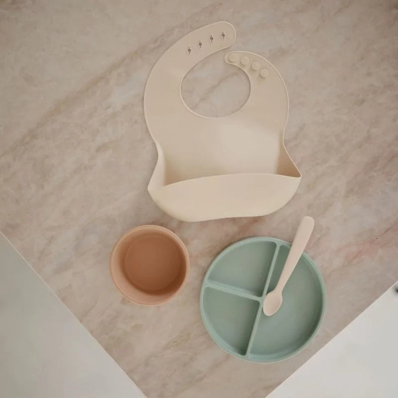 Assiette silicone - vert
