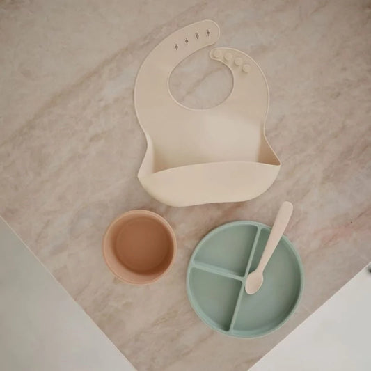 Assiette silicone - vert