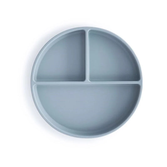 Assiette silicone - cambridge blue
