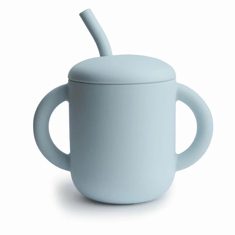 Tasse d'apprentissage - bleu gris