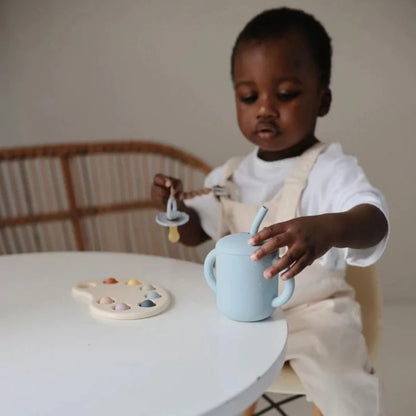 Tasse d'apprentissage - bleu gris