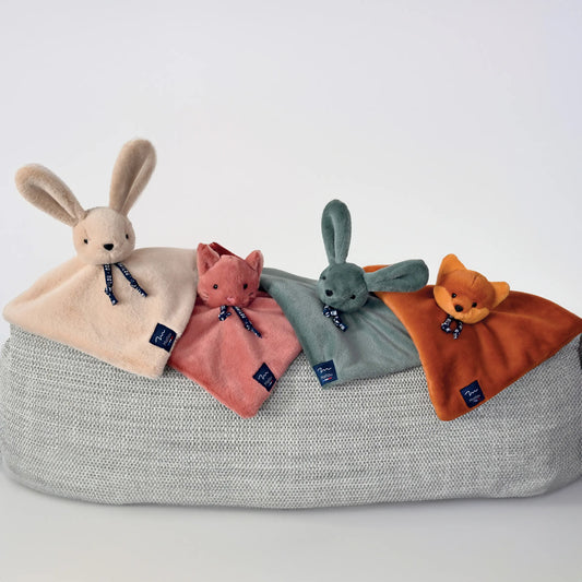 Doudou lapin dorlotin ivoire - Mailou