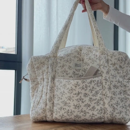 Sac maternité olive bloom - Babyshower