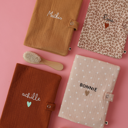 Protège carnet de santé - camel uni