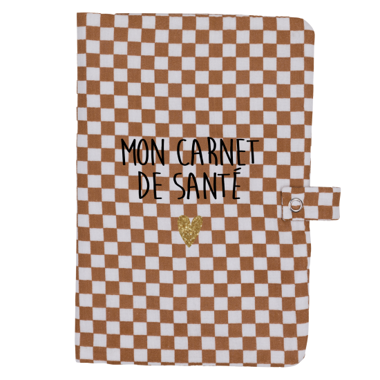 Protège carnet de santé - damier