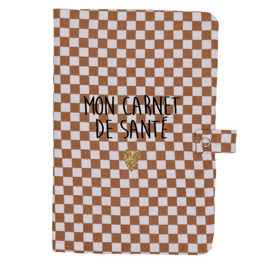 Protège carnet de santé - damier