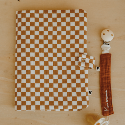Protège carnet de santé - damier