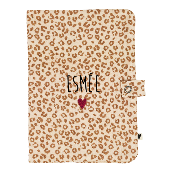 Protège carnet de santé - léopard