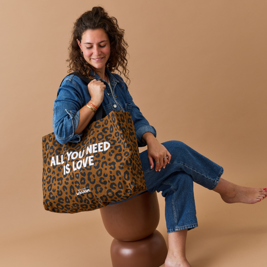 Sac cabas XL léo "all you need is love"