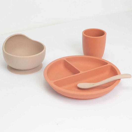 Coffret repas silicone 4 pièces - 3kg7